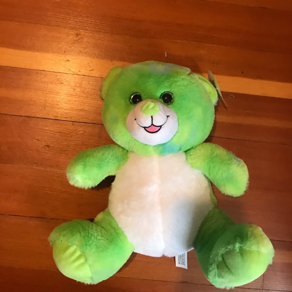 Green teddy bear